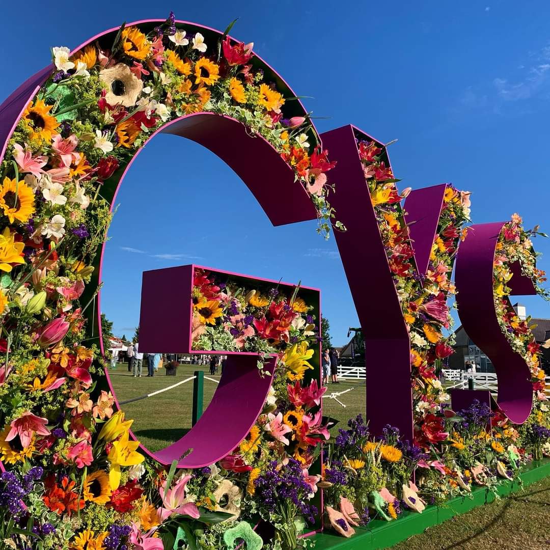flowers in the letters GYS for Great Yorkshire Show