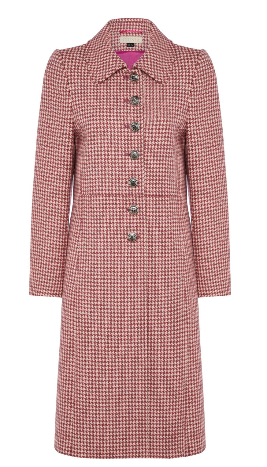 Brompton Red Check Wool Coat