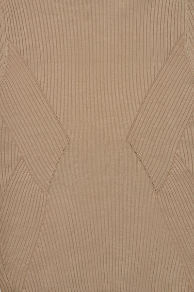 Camel Bella Roll Neck Sweater