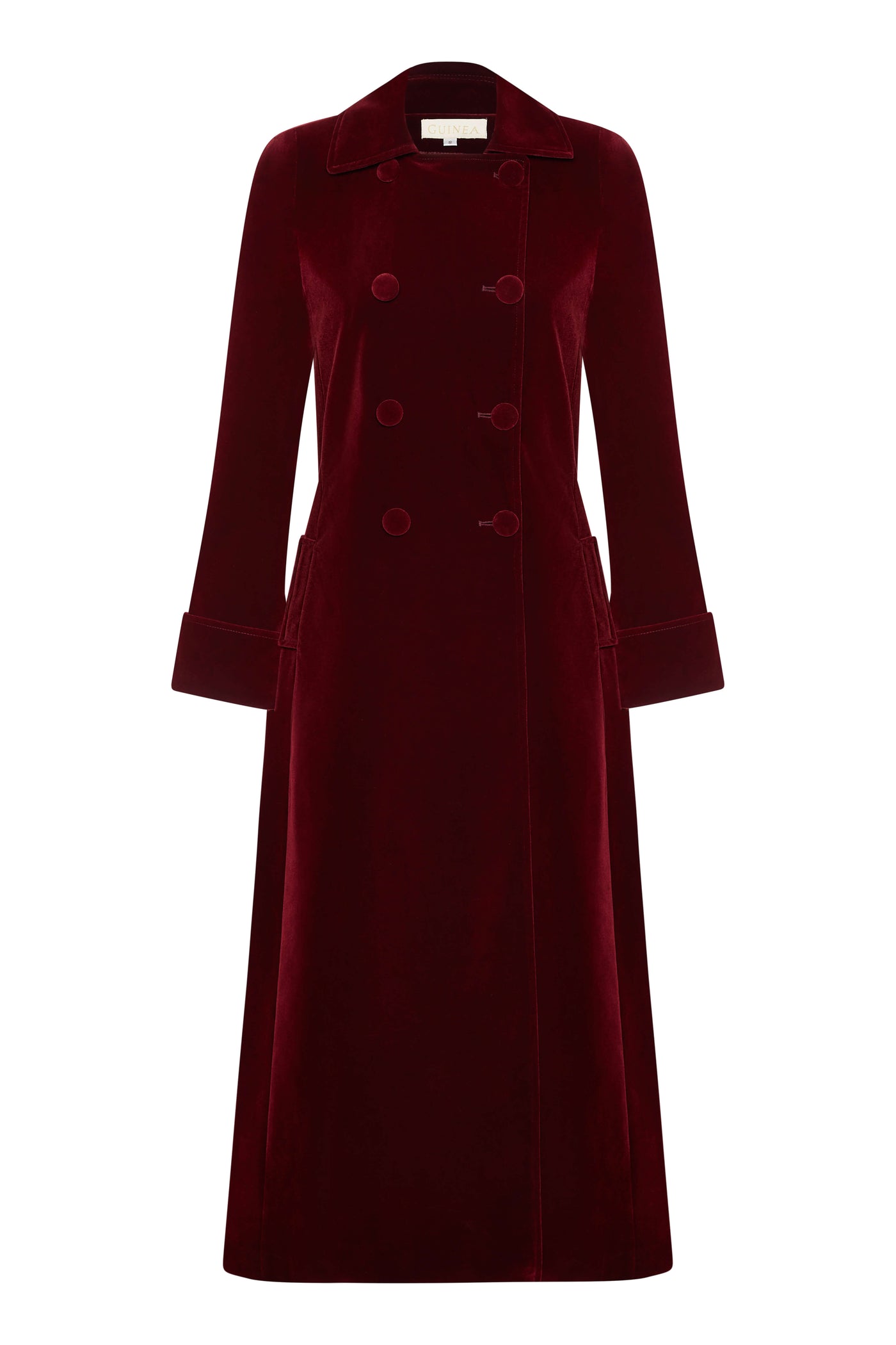 Delphi Long Red Velvet Coat - Boho Glamour - 50% OFF