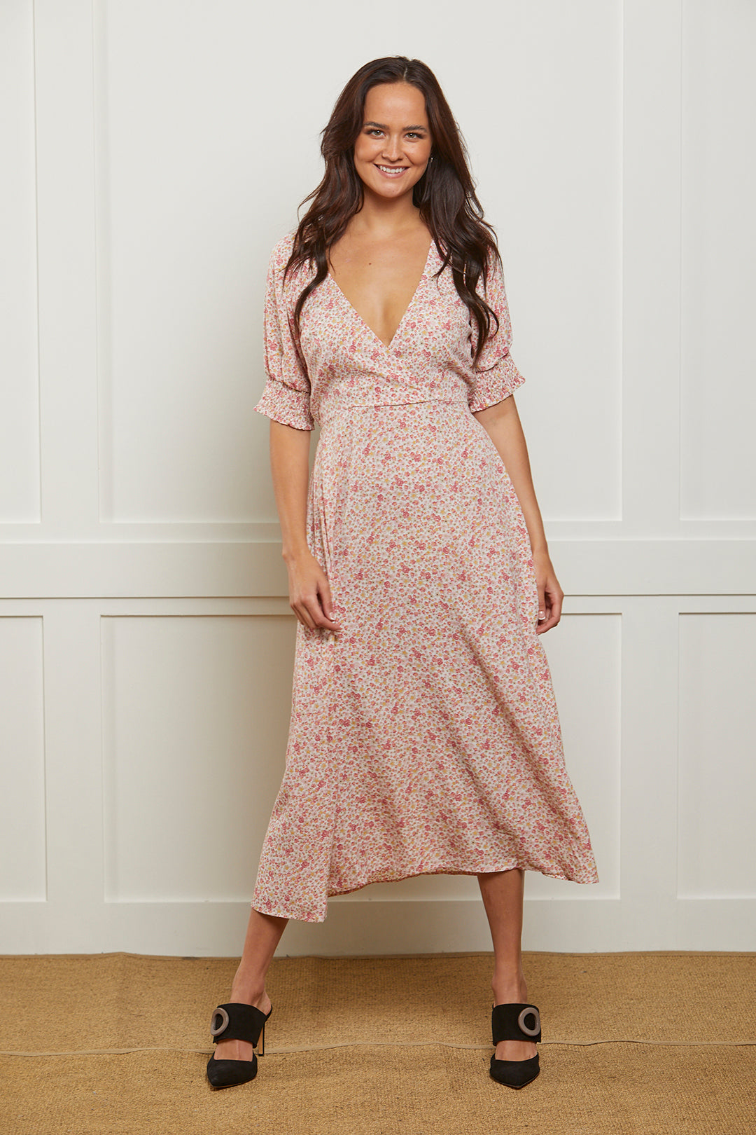 #65 Pink Summer Dress - FAULT - Size Medium (12/14)