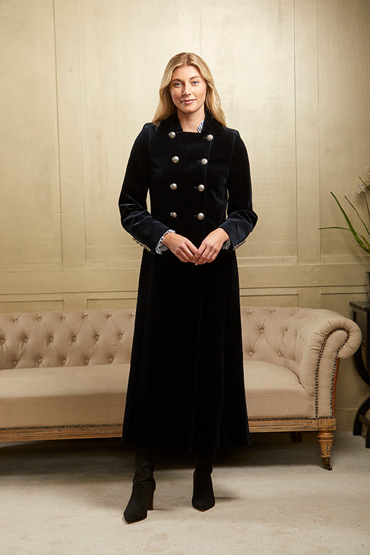 Military Coat Ladies Velvet Coats And Jackets Regency Velvet Coat