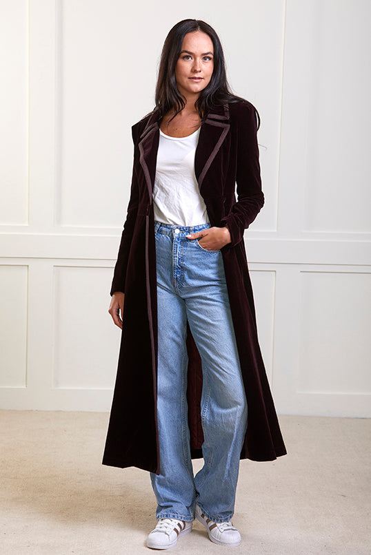 Isla - Velvet Dress Coat