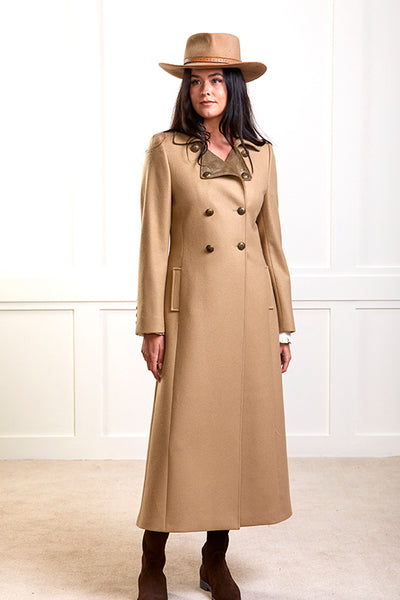 Trench Coat – Camel Melton Wool – GUINEA