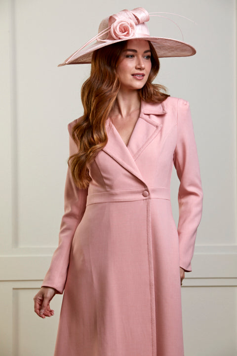 Siena - Pale Pink Dress Coat