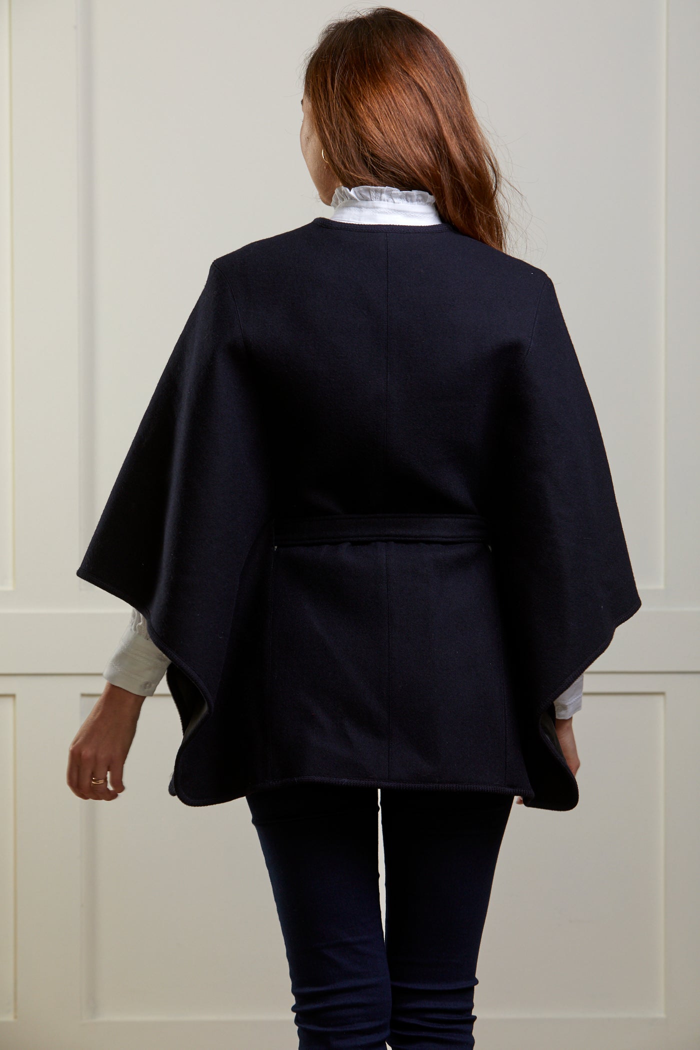 Serena Navy Cape