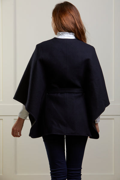 Serena Navy Cape