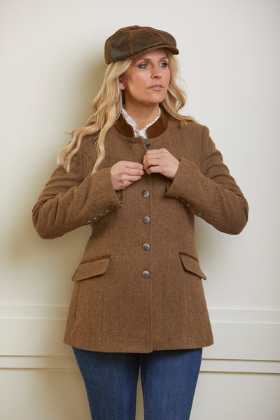 Newbury Fawn Jacket - Wool With Velvet Trims