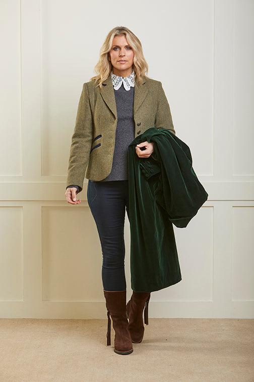 Kensington - Green Herringbone Tweed Jacket – GUINEA