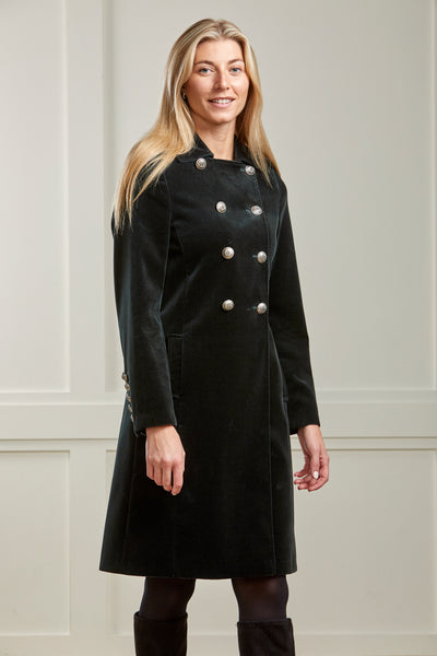 Athina Coat - Green Velvet -Limited Edition - 30% OFF