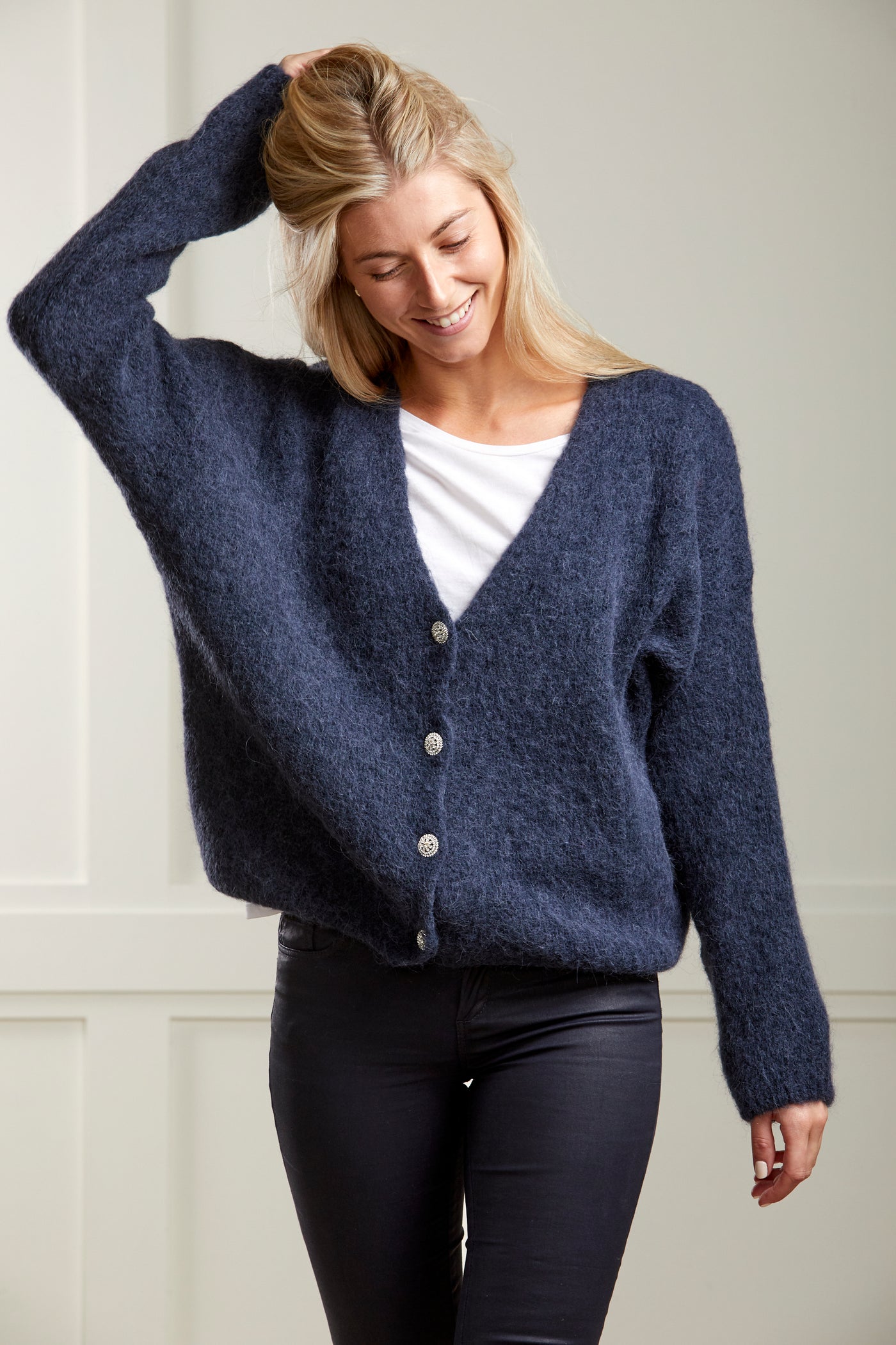 Ink Navy Alpaca Cardigan - 50% OFF