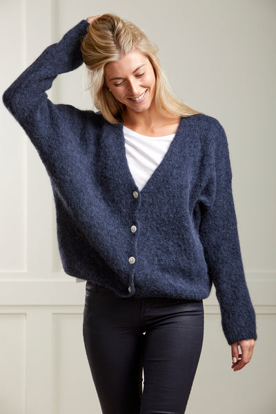 Ink Navy Alpaca Cardigan - 50% OFF