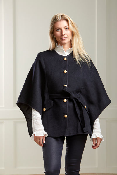 Serena Navy Cape