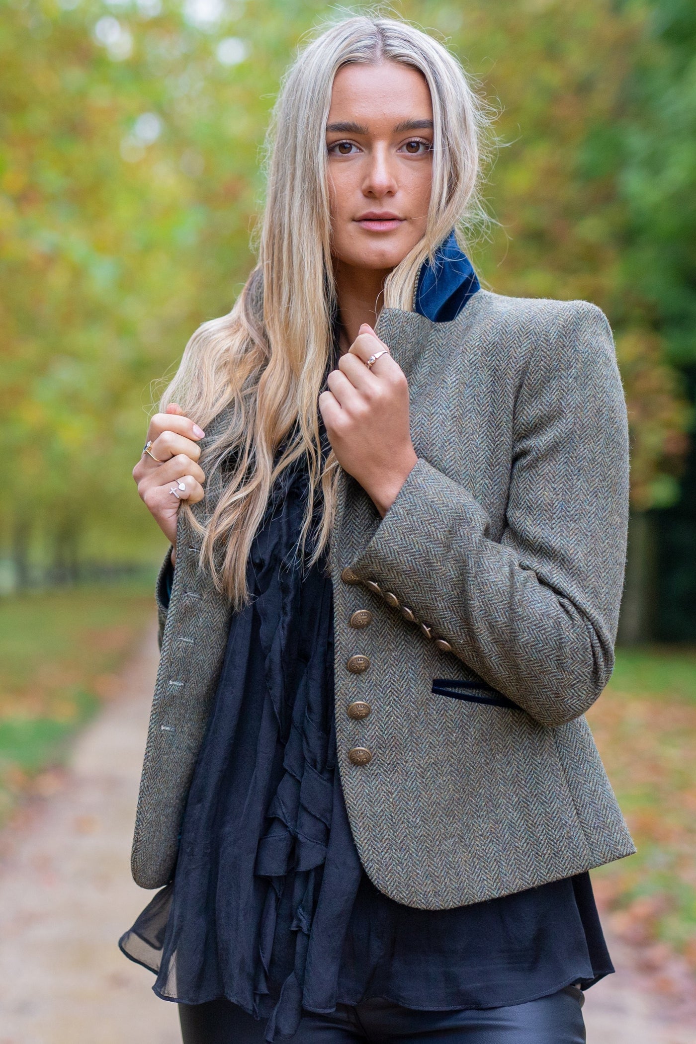 Kensington - Green Herringbone Tweed Jacket