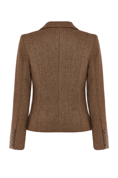 Kensington - Brown Herringbone Tweed Jacket