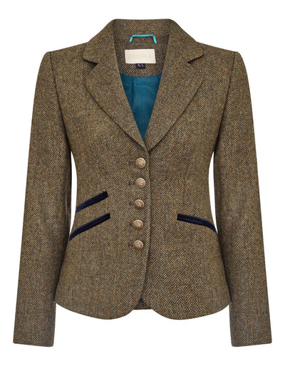 Kensington - Green Herringbone Tweed Jacket