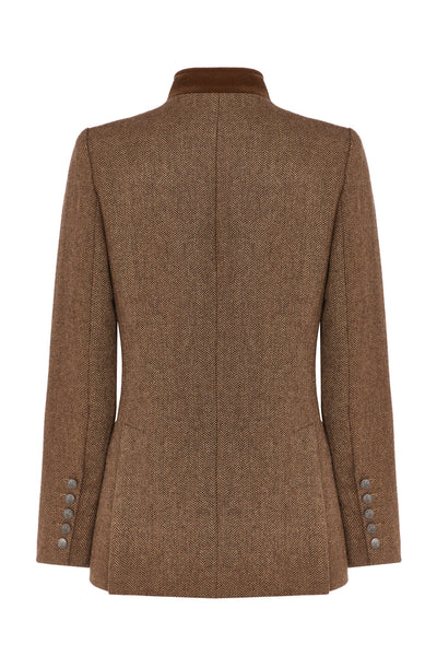 Newbury Fawn Jacket - Wool With Velvet Trims