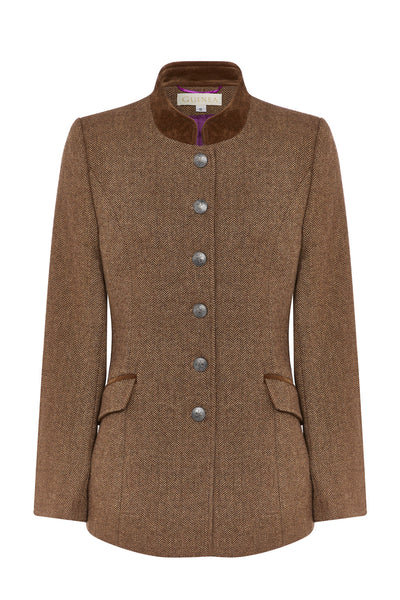 Newbury Fawn Jacket - Wool With Velvet Trims