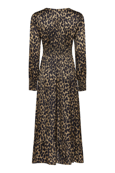 Sophie - Boho Maxi Dress - Leopard Print