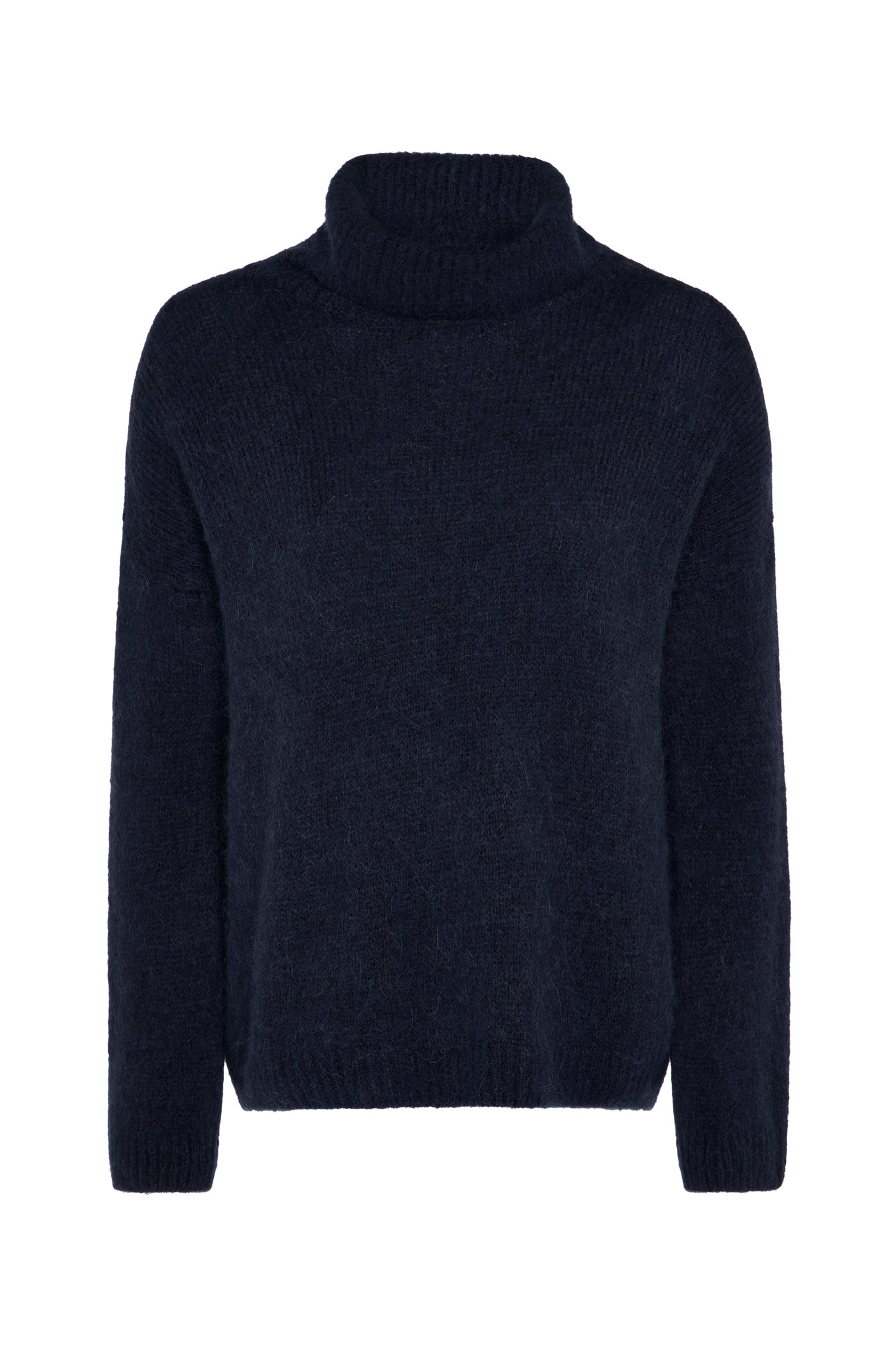 Alpaca Roll Neck - Navy