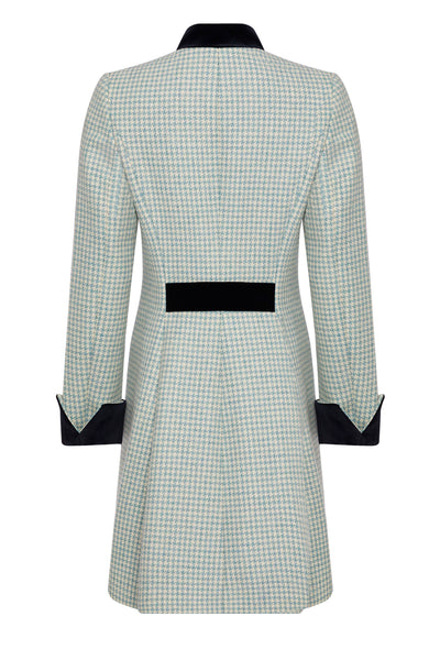 Wilton - Pale Blue Check Wool Coat