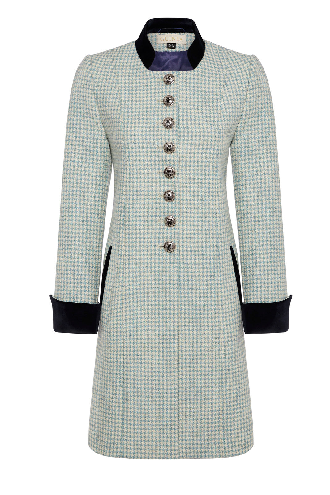 Wilton - Pale Blue Check Wool Coat