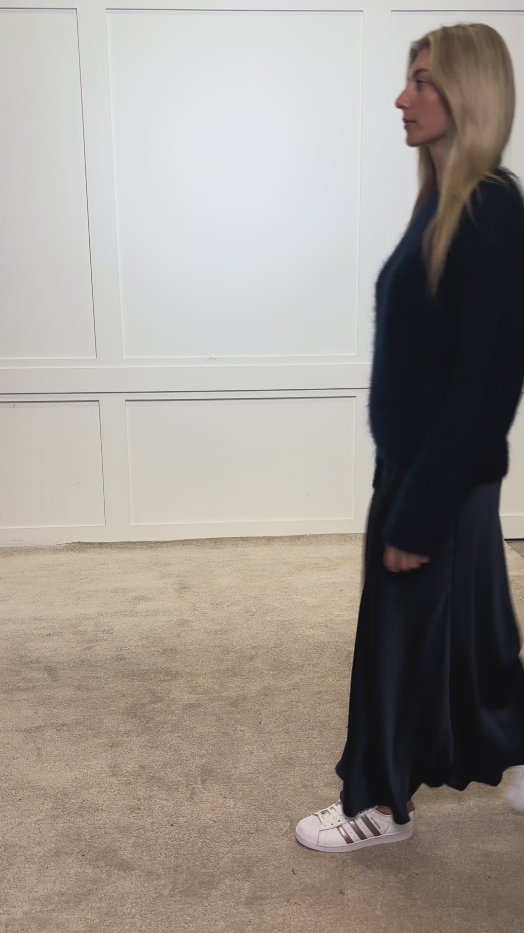 Navy Mohair Crew Neck - 50% OFF