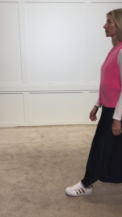Pink Alpaca Knitted Vest - 50% OFF