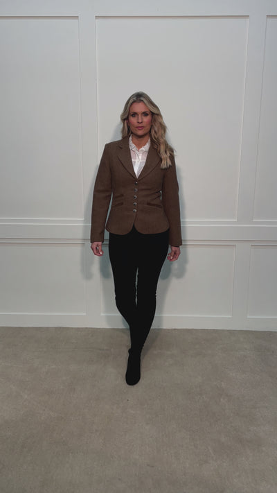 Kensington - Brown Herringbone Tweed Jacket