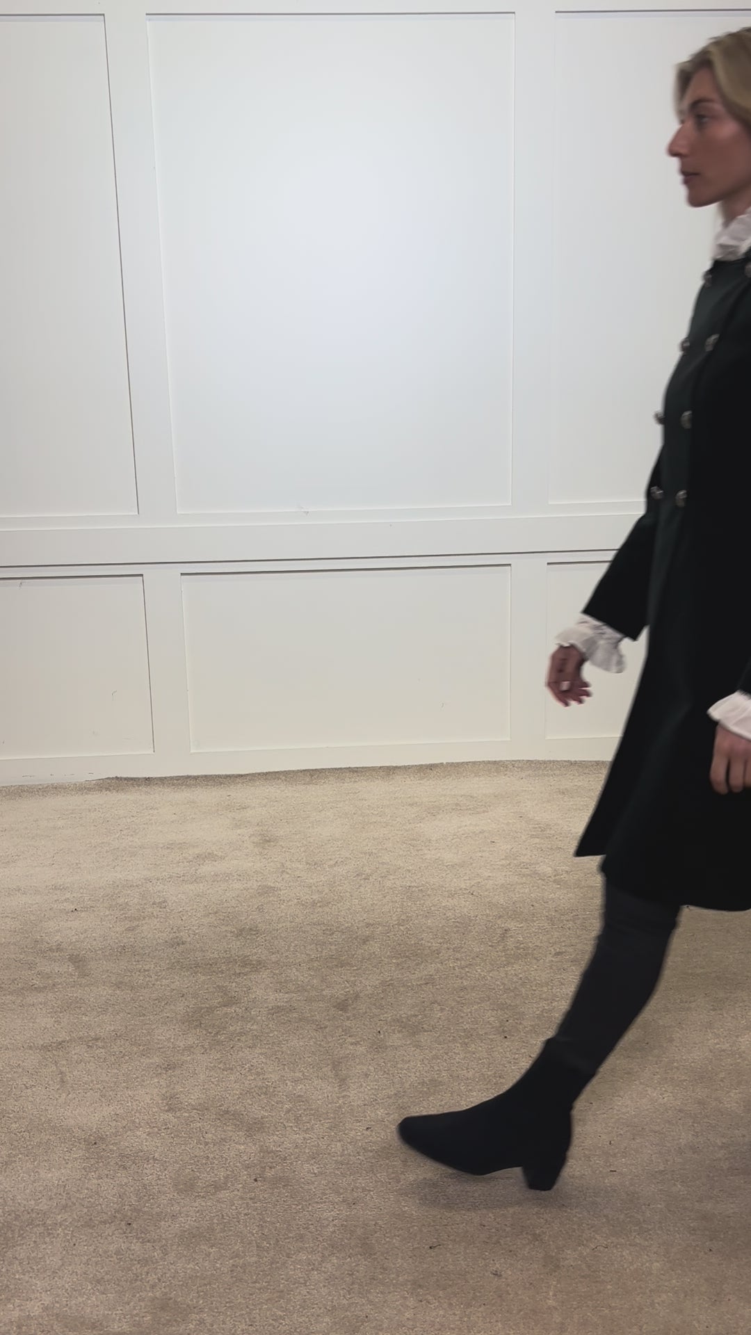 Athina Coat - Green Velvet -Limited Edition - 30% OFF