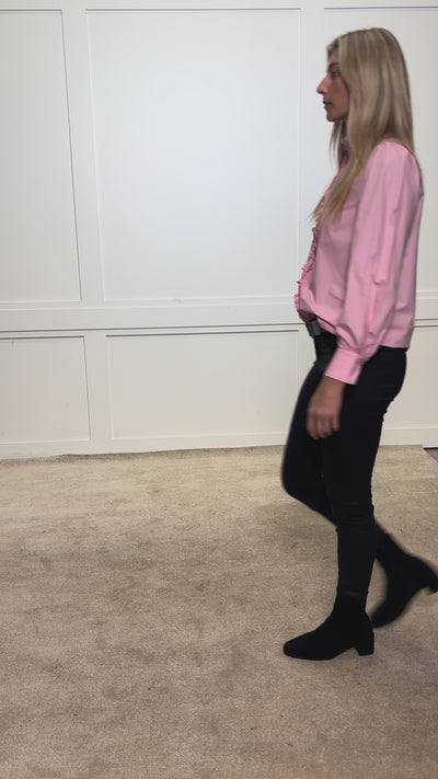 Eva Cotton Blouse - Pink - 50% OFF