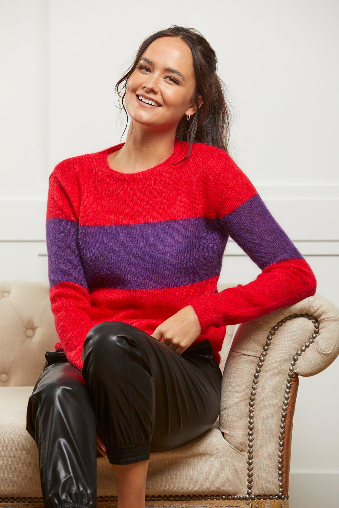 Milly - Red Mohair Jumper