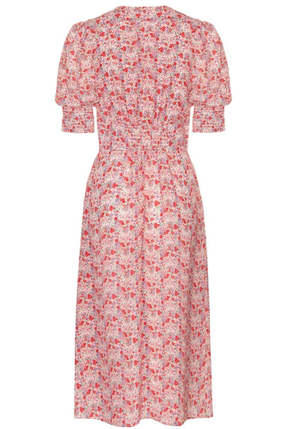 Lucy - Floral Silk Print Dress - 50% OFF